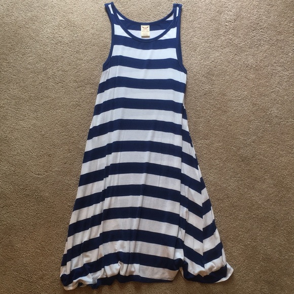 Faded Glory blue striped tank dress size small. - Picture 6 of 7